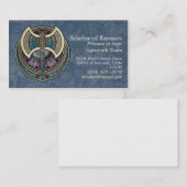 Cartes de visite de Knotwork Labrys (Devant / Derrière)