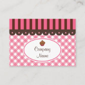 Cartes de visite de la boulangerie Cupcake (Devant)
