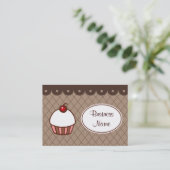 Cartes de visite de la boulangerie Cupcake (Debout devant)