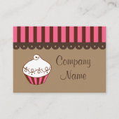 Cartes de visite de la boulangerie Cupcake (Devant)