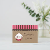 Cartes de visite de la boulangerie Cupcake (Debout devant)