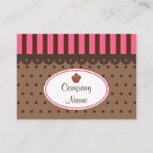 Cartes de visite de la boulangerie Cupcake (Devant)