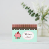 Cartes de visite de la boulangerie Cupcake (Debout devant)