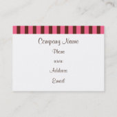 Cartes de visite de la boulangerie Cupcake (Dos)