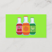 Cartes de visite de la bouteille de soda Pop (Dos)