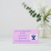 Cartes de visite de la boutique de crème glacée (Debout devant)