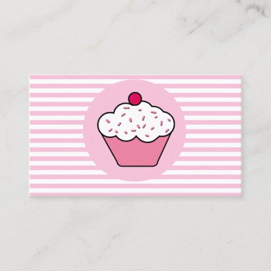 cartes de visite de la boutique de cupcakes (Devant)