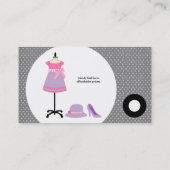 Cartes de visite de la boutique de mode (Dos)