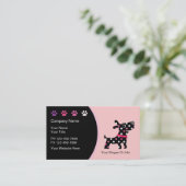 Cartes de visite de la Boutique pour animaux (Debout devant)