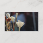 Cartes de visite de la brosse de l'artiste (Dos)