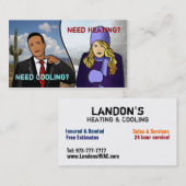 Cartes de visite de la CAHT (Devant / Derrière)