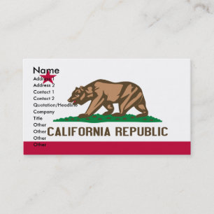 Cartes de visite de la CALIFORNIE