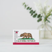 Cartes de visite de la CALIFORNIE (Debout devant)