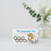 Cartes de visite de la carte Punch Loyalty Groomin (Debout devant)