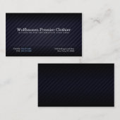 Cartes de visite de la combinaison Armani bleu (Devant / Derrière)
