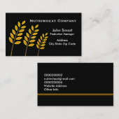 Cartes de visite de la Compagnie du blé (Devant / Derrière)