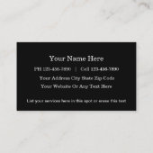 Cartes de visite de la conscience (Dos)