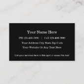 Cartes de visite de la conscience (Dos)