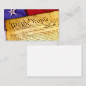 Cartes de visite de la Constitution (Devant / Derrière)