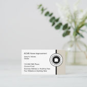 Cartes de visite de la construction d'amélioration (Debout devant)