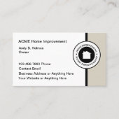 Cartes de visite de la construction d'amélioration (Devant)