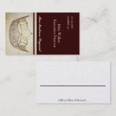 Cartes de visite de la Couronne Brown or de style  (Devant / Derrière)