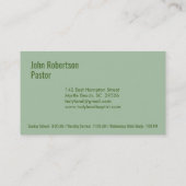 Cartes de visite de la Couronne de la croix de l'é (Dos)