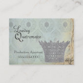 Cartes de visite de la couronne de la Reine (Dos)