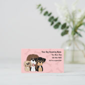 Cartes de visite de la culture de chien mignon (Debout devant)