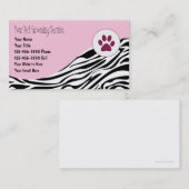 Cartes de visite de la culture des animaux (Devant / Derrière)