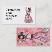 Cartes de visite de la danseuse du ventre Habibi (Devant / Derrière)