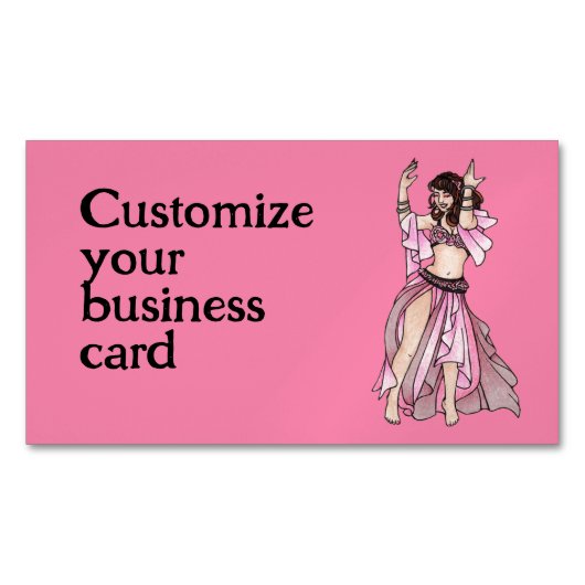 Cartes de visite de la danseuse du ventre Habibi (devant)