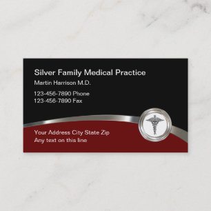 Cartes de visite de la famille de pratique médical