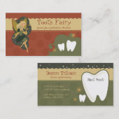 Cartes de visite de la fée des dents (Devant / Derrière)