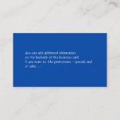 Cartes de visite de la femme D3 de plume de paon (Dos)