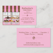 Cartes de visite de la fenêtre de boulangerie (Devant / Derrière)