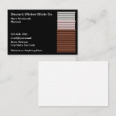 Cartes de visite de la fenêtre de remise (Devant / Derrière)