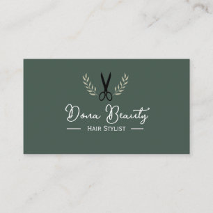 Cartes de visite de la liste des cheveux