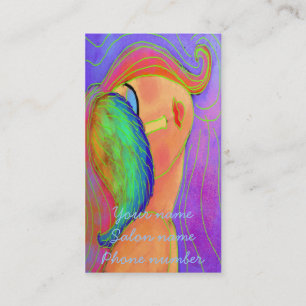 Cartes de visite de la liste des cheveux