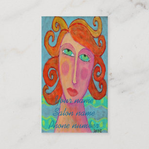 Cartes de visite de la liste des cheveux