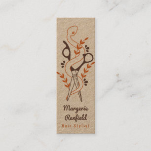 Cartes de visite de la liste des cheveux uniques