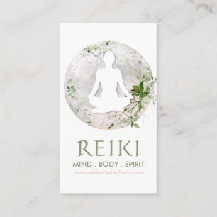Cartes de visite de la Lune magique et du Reiki ve