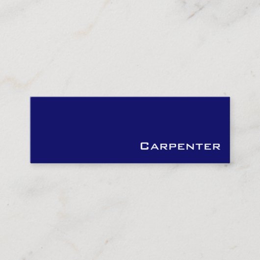 Cartes de visite de la marine blanche Carpenter (Devant)