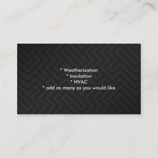 Cartes de visite de la météorisation (Dos)