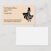Cartes de visite de la mode et des vêtements pour  (Devant / Derrière)