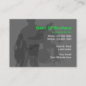 Cartes de visite de la Musique cool (Devant)