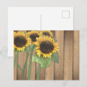 Cartes de visite de la nature de Sunflower (Devant / Derrière)