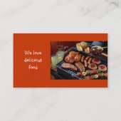 Cartes de visite de la nourriture de la maman (Dos)