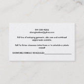 Cartes de visite de la nouvelle conception (Dos)