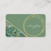 Cartes de visite de la Parties scintillant d'or Cr (Devant)